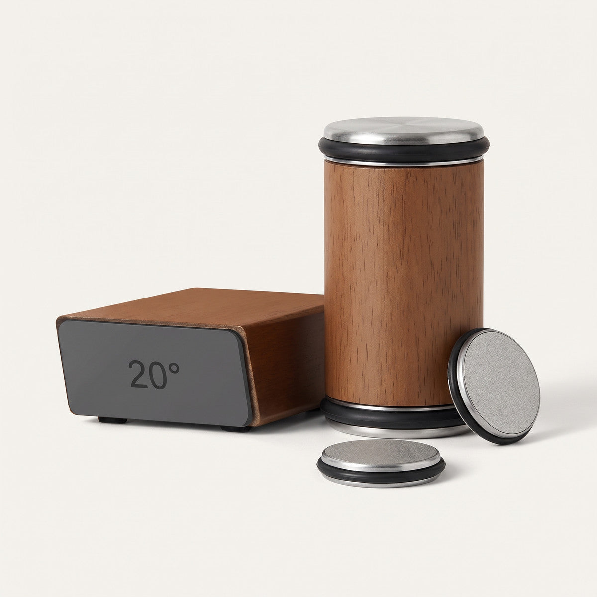 Aiguiseur de couteaux à rouleau en bois, support magnétique 15° / 20° et disques diamant